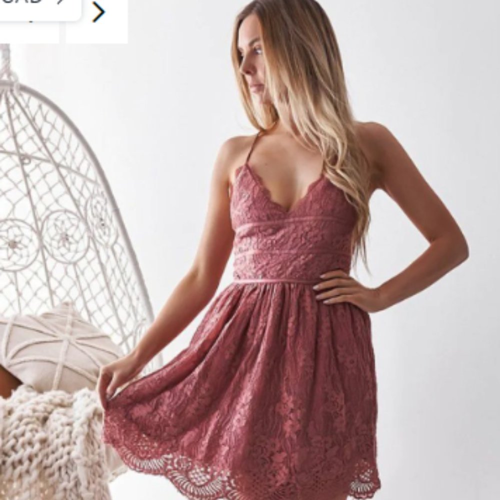 Lace Tieback Dress